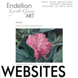 Endellion artist website home page