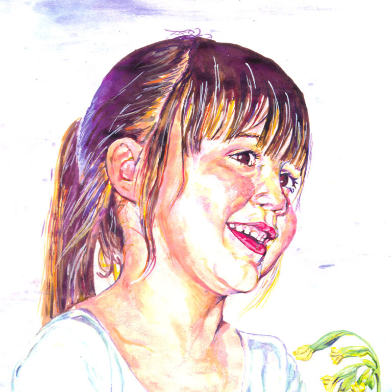 Portrait of Elizabeth in Watercolour