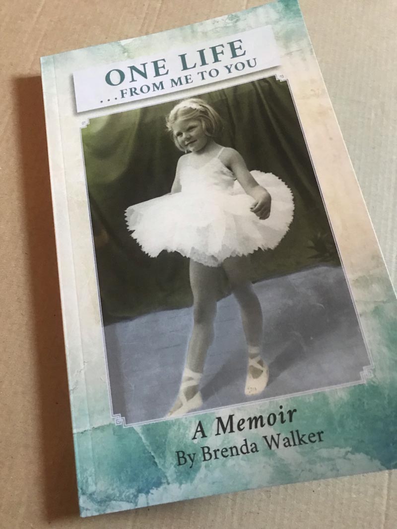 Autobiographical book cover design 'One Life'