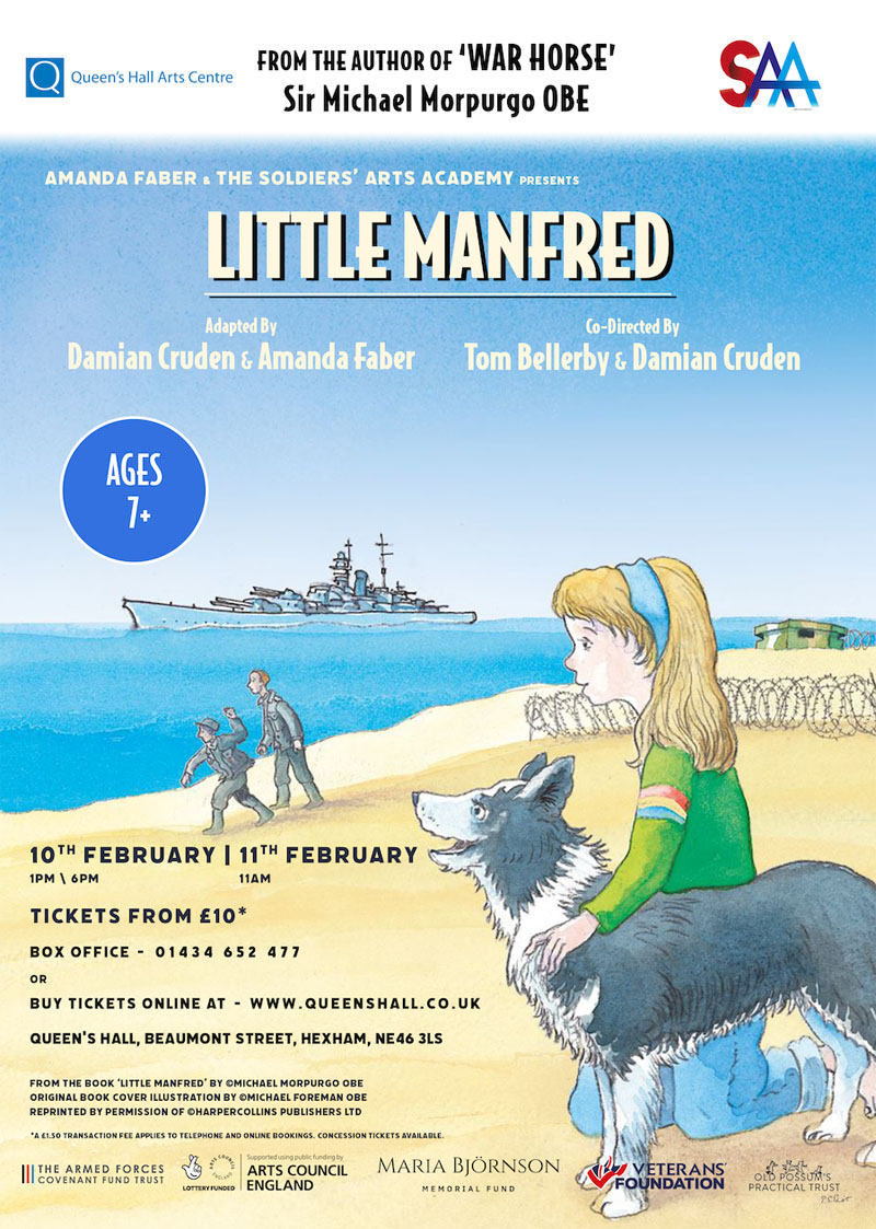 Promotional event poster for Little Manfred theatre tour